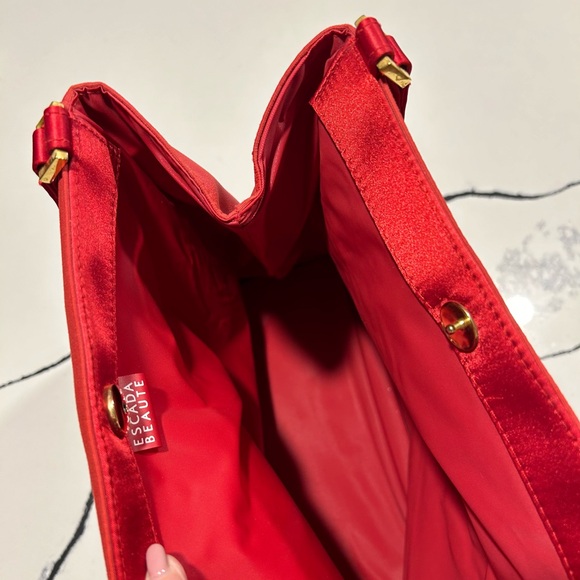 Escada Beaute Bright Red Purse - Picture 5 of 11